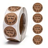 Self-Adhesive Kraft Paper Gift Tag Stickers LS-DIY-G013-A20-1