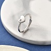 Brass Micro Pave Cubic Zirconia Adjustable Finger Rings for Women RJEW-U032-05P-1