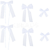 30Pcs 3 Styles Bowknot Polyester Ornament Accessories DIY-SP0004-78-6