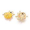 Alloy Enamel Charms ENAM-N064-06KCG-2