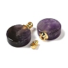 Natural Rose Quartz Perfume Bottle Pendants G-Z039-02G-03-2
