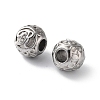 304 Stainless Steel Rhinestone European Beads STAS-A092-10R-P-2