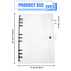 B5 6-Hole PP Plastic Refill Inner Pockets DIY-WH0491-81B-2