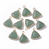 Natural Green Aventurine Pendants G-S359-029A-1