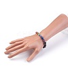 Natural Mixed Stone Stretch Bracelets BJEW-JB03945-02-3