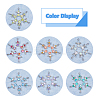 6 Sets 2 Styles Angel Acrylic Pendant Decorations HJEW-FH0001-58-4