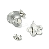 12Pcs 6 Styles 304 Stainless Steel Stud Earring Findings FIND-FS0002-39-2