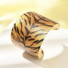 Alloy Open Cuff Bangles for Women LS-BJEW-K272-03G-1