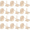 40Pcs Brass Stud Earrings Findings KK-SC0006-87G-1