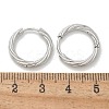 304 Stainless Steel Twist Hoop Earrings for Women EJEW-A130-02B-P-3