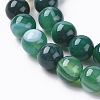 Natural Striped Agate/Banded Agate Beads Strands X-G-G582-6mm-58-3