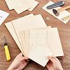 12Pcs 4 Style Basswood Veneer Pieces DIY-OC0009-19-3