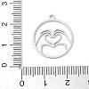 304 Stainless Steel Pendants STAS-Z131-01A-P-3