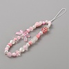 Resin Beaded Mobile Phone Lanyard Wrist Strap HJEW-WH0068-10-2