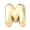 Brass Initial Beads KK-B167-27G-01M-1