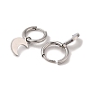 Non-Tarnish 3 Pairs 3 Styles 304 Stainless Steel Hoop Dangle Earrings for Women EJEW-K279-09A-P-4