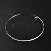 Transparent Acrylic Blank Pendants TACR-Z003-01H-4