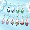 Glass Seed Beads Dangle Earrings EJEW-MZ00737-1