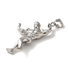 Non-Tarnish Hip Hop Fitness 316L Surgical Stainless Steel Pendants LS-STAS-H194-01P-02-2