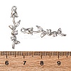 Brass Micro Pave Clear Cubic Zirconia Pendants KK-Z112-43P-3