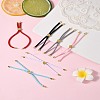 6Pcs 6 Colors Nylon Cords Bracelet Makings Fit for Connector Charms AJEW-FS0001-38-9