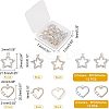 24Pcs 4 Style Alloy Pendants ALRI-FH0001-07-4
