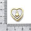 Brass Micro Pave Cubic Zirconia Pendants Set KK-V010-08GP-01-3