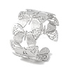 Butterfly 304 Stainless Steel Bangles for Women BJEW-B104-04P-1