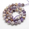 Natural Gemstone Amethyst Round Beads Strands G-O021-12mm-13-1