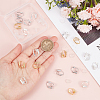 24Pcs 3 Colors Brass Clip-on Earring Converters Findings KK-SP0001-15-3