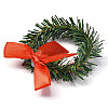 Christmas Theme Iron Napkin Rings AJEW-G062-01B-2