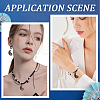 40Pcs 2 Colors Alloy Enamel Pendants ENAM-SC0005-38-5