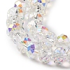 AB Color Plated Transparent Electroplate Beads Strands EGLA-H104-06I-3