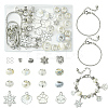 DIY Brass & Alloy European Style Bracelets Making Kits DIY-FS0007-22-1