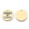 201 Stainless Steel Pendants STAS-T064-37G-5-1