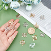 12Pcs 3 Colors 304 Stainless Steel Pendants STAS-DC0002-84-2