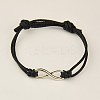 Alloy Infinity Multi-strand Bracelets X-BJEW-JB00781-05-1