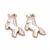 Alloy Enamel Pendants ENAM-S126-095-NR-2