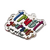 Transparent Printed Acrylic Pendants LS-OACR-E043-10D-2
