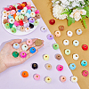 128Pcs 32 Colors Imitation Rabbit Hair European Beads FIND-PH0027-66-3