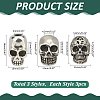 9Pcs 3 Styles 304 Stainless Steel European Beads STAS-ME0002-93-2