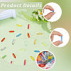 160Pcs 10 Colors Transparent Acrylic Beads TACR-SC0002-75-5