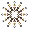 Gear Tibetan Style Alloy Spacer Beads PALLOY-CJ0001-55-RS-5