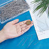 1000Pcs 304 Stainless Steel Eye Pins STAS-PH0007-06-3