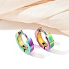 304 Stainless Steel Polishing Effect Hoop Earrings EJEW-M001-35A-1