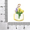 Spray Painted Alloy Pendants AL-CBAB1F7-01C-3