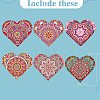 6Pcs Bookmark DIY Diamond Painting Kit PW-WG58342-01-2