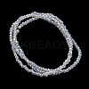 Electroplate Glass Beads Strands EGLA-H107-01A-A03-4