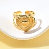 304 Stainless Steel Open Cuff Ring for Women LS-RJEW-A053-06G-08-2