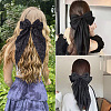 2Pcs 2 Style Polyester/Cloth Bowkont Hair Barrettes for Women Girls DIY-TA0011-57-8
